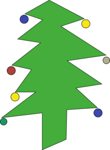 Cartoon Christmas Tree Clip Art